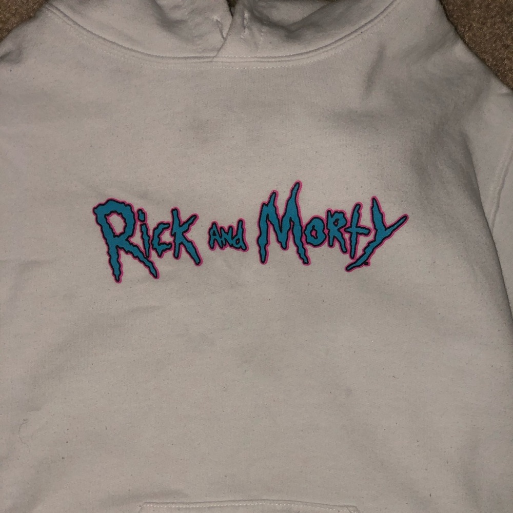 Rick & Morty Rub A Dub Dub White Hoodie